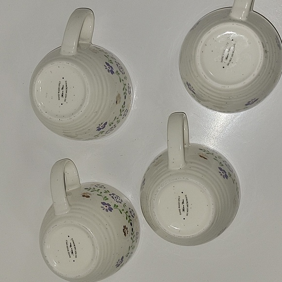 💐Trueliving Ceramic Floral 16 Oz Cups/Mugs With Floral Graphics - Lavendar - Picture 3 of 5